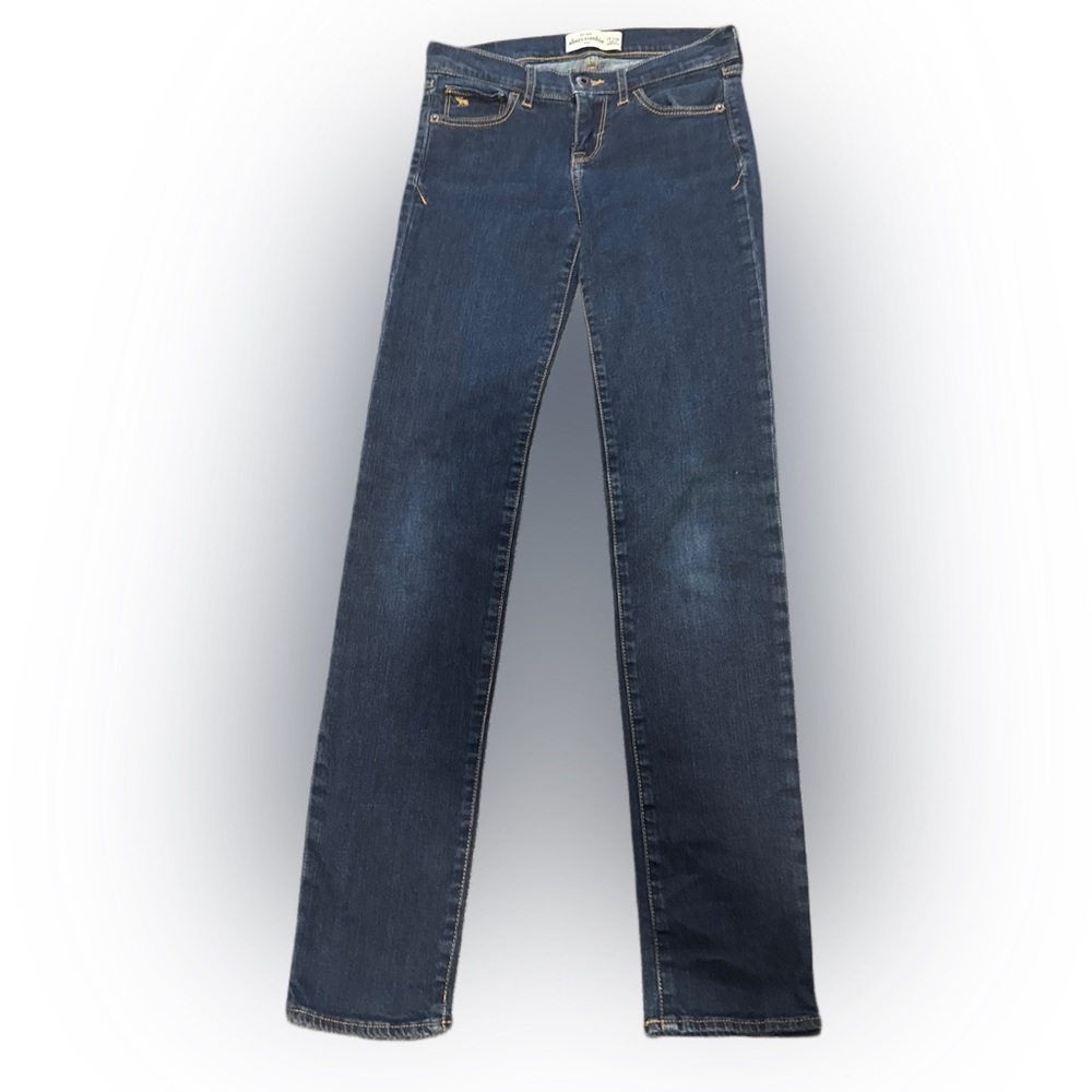 Abercrombie & Fitch Dark Blue Straight Leg Jeans
